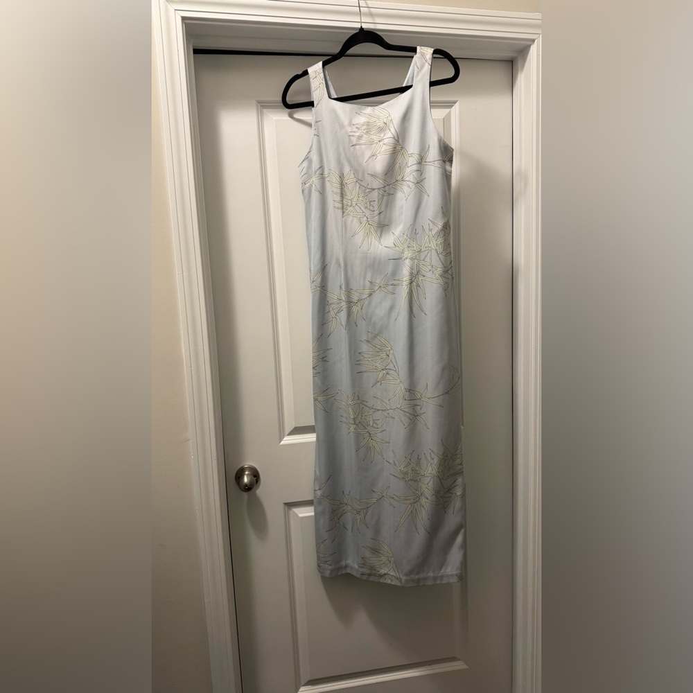 Tommy Bahama Light Blue and Yellow Maxi Dress